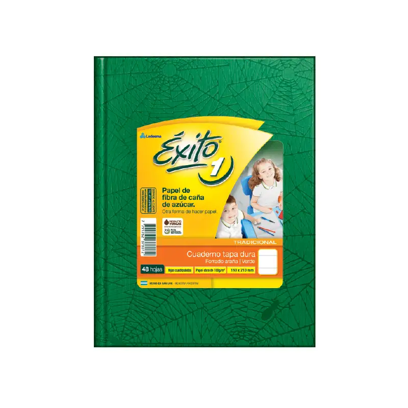 CUADERNO E1 16X21 ARANIA VERDE 48H CUA EXITO