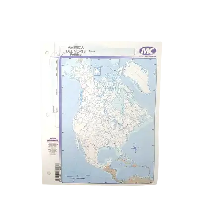 MAPA N3 POLITICO AMERICA DEL NORTE