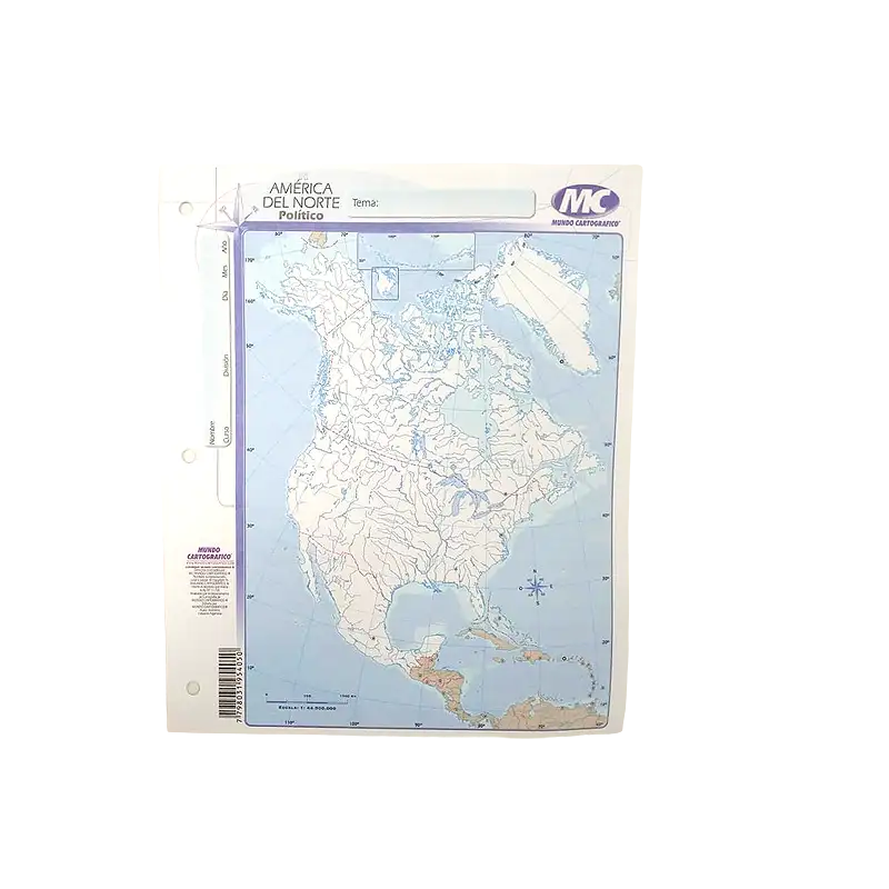 MAPA N3 POLITICO AMERICA DEL NORTE