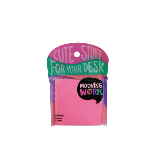 NOTAS ADHESIVAS MOOVING FLUO 75X75MM X100HJS