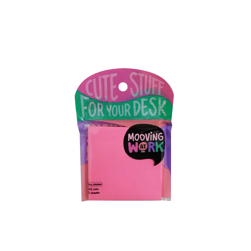 NOTAS ADHESIVAS MOOVING FLUO 75X75MM X100HJS