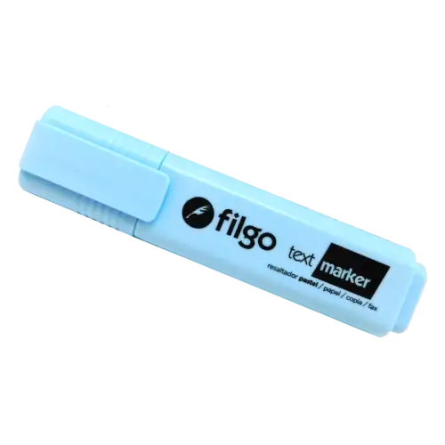 RESALTADOR TEXT MARKER PASTEL CELESTE CIELO X1 FIL