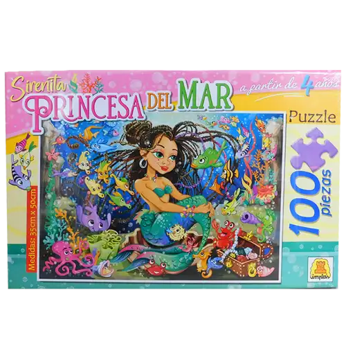 PUZZLES SIRENITA PRINCESA DEL MAR X100 PZAS