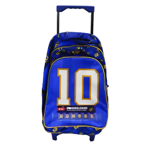 MOCHILA STARPAK 18 C/CARRO FUTBOL AZUL FILGO