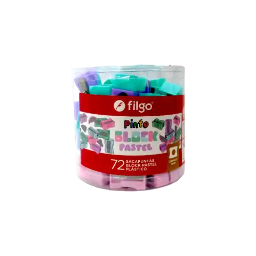 SACAPUNTAS PINTO BLOCK X72 PASTEL FILGO