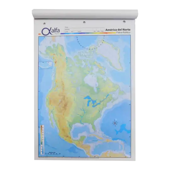 MAPA N5 FIS/POL AMERICA DEL NORTE ALFA