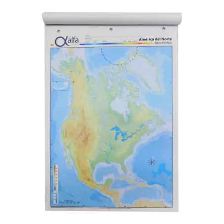MAPA N5 FIS/POL AMERICA DEL NORTE ALFA