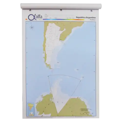 MAPA N5 POLITICO ARGENTINA BICONTINENTAL ALFA X20U