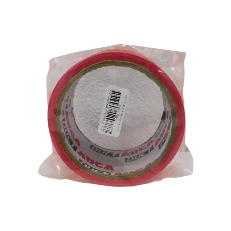 CINTA AUCA DUCT TAPE ROJA 48MMX9MT