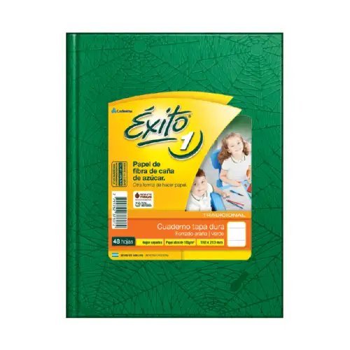 CUADERNO E1 16X21 ARANIA VERDE 48H RAY EXITO