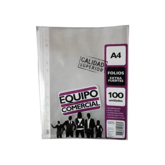 FOLIO A4 EC  EXTRA FUERTE X 100U