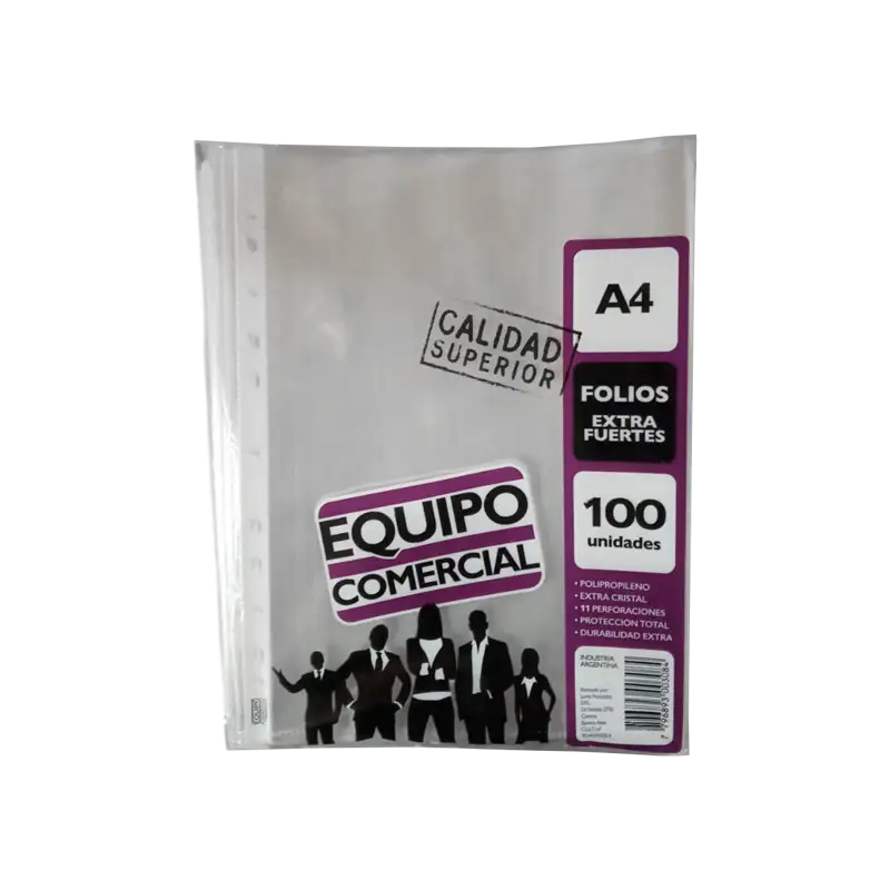 FOLIO A4 EC  EXTRA FUERTE X 100U