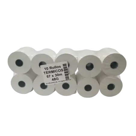 ROLLO TERMICO 57X30MTS 48GR X10