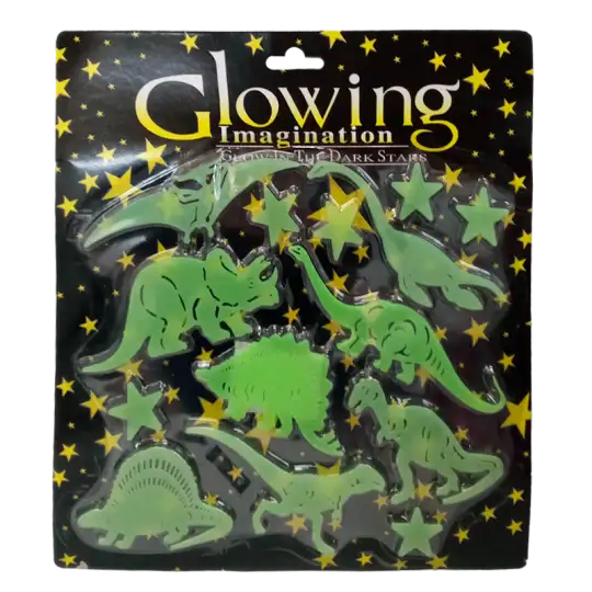 STICKER FLUORESCENTE DINO GALAXIA