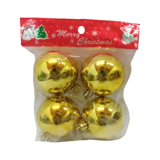 GLOBO N6 LISO BOL X4 ORO