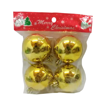 GLOBO N6 LISO BOL X4 ORO