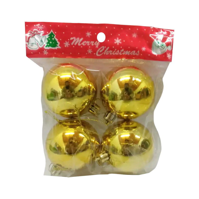 GLOBO N6 LISO BOL X4 ORO