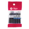 CARTUCHO DE TINTA  FILGO P/PLUMA ESCOLAR AZUL