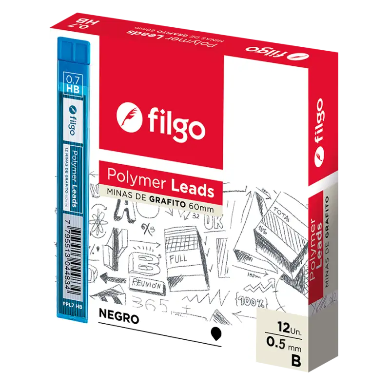 MINAS GRAFITO 0.5MM B FILGO