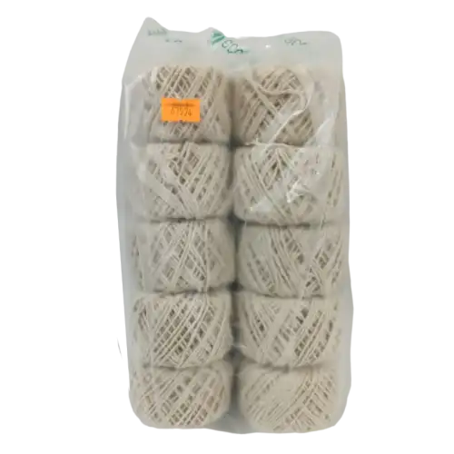 PAQ HILO ALGODON CRUDO BARRILETE X10