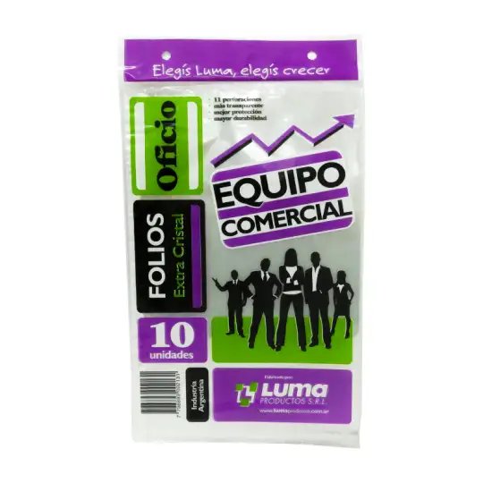FOLIO LUMA OFICIO COMERCIAL X10