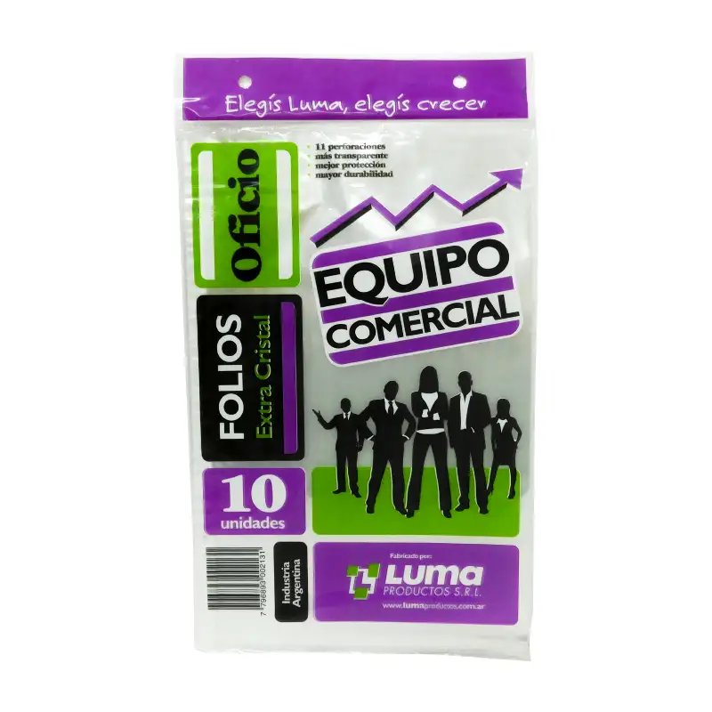 FOLIO LUMA OFICIO COMERCIAL X10