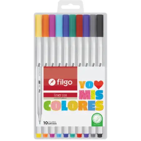 MICROFIBRA LINER 038 0.4MM EST. CLASICOS X10 FILGO
