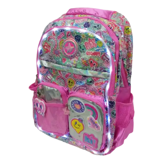 MOCHILA ESPALDA 18 CON LUZ MAGIC PATCH
