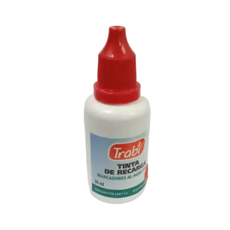 TINTA AL AGUA  ROJO TRABI 30ML X1
