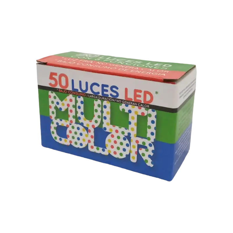 LUCES LED MULTICOLOR X50 TRANSP