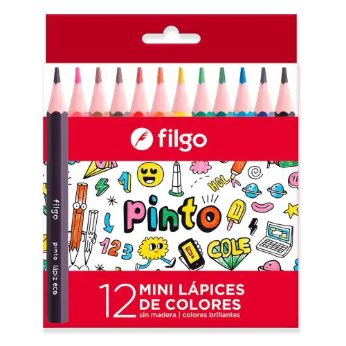 LAPICES DE COLORES CORTOS X12 FILGO