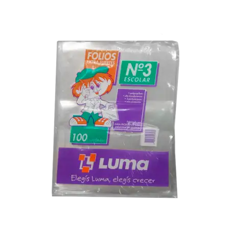 FOLIO ESCOLAR EXTRA FUERTE X100 LUMA