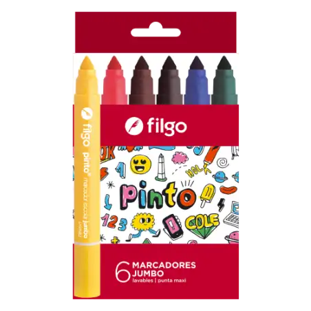 MARCADOR ESCOLAR JUMBO X6 FILGO