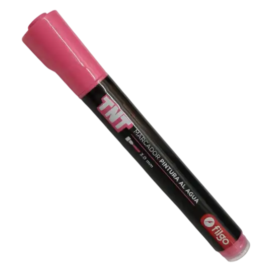 MARCADOR PINTURA AL AGUA TNT 3.0 ROSA X1 FILGO