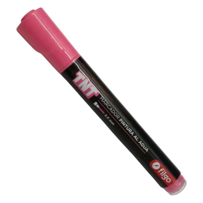 MARCADOR PINTURA AL AGUA TNT 3.0 ROSA X1 FILGO