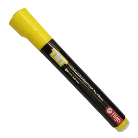 MARCADOR PINTURA AL AGUA X1 TNT 3.0 AMARILLO FILGO