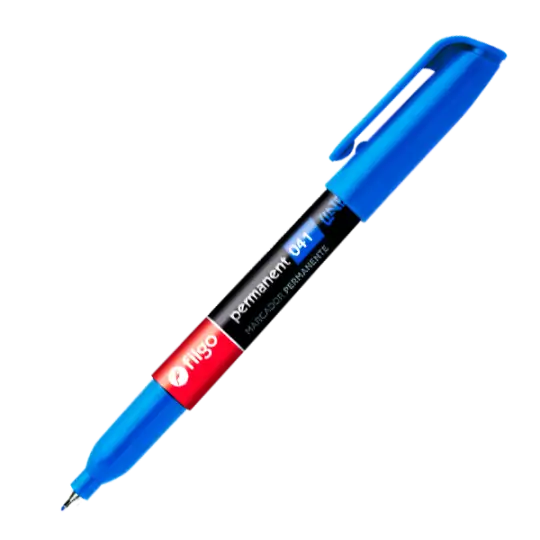 MARCADOR FILGO PERMANENTE 041 EXTRA FINO AZUL X1
