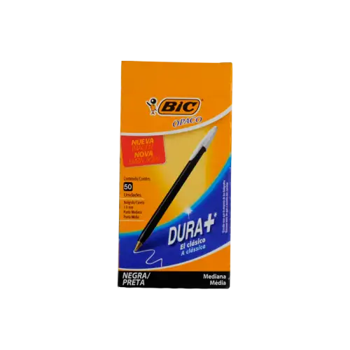 BOLIGRAFO BIC OPACO 1MM NEGRO X50