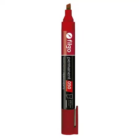 MARCADOR FILGO PERMANENTE 050 BISELADO ROJO X1