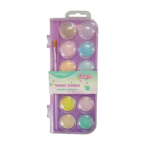 ACUARELA PASTEL X12 COLORES KEYROAD