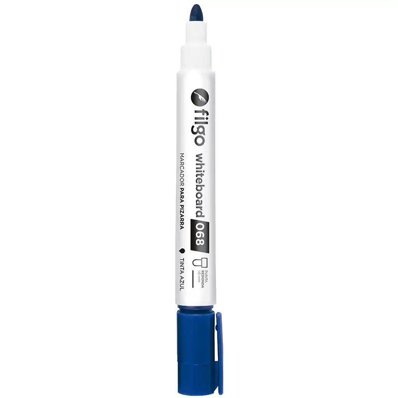 MARCADOR FILGO P/PIZARRA 068 AZUL X1