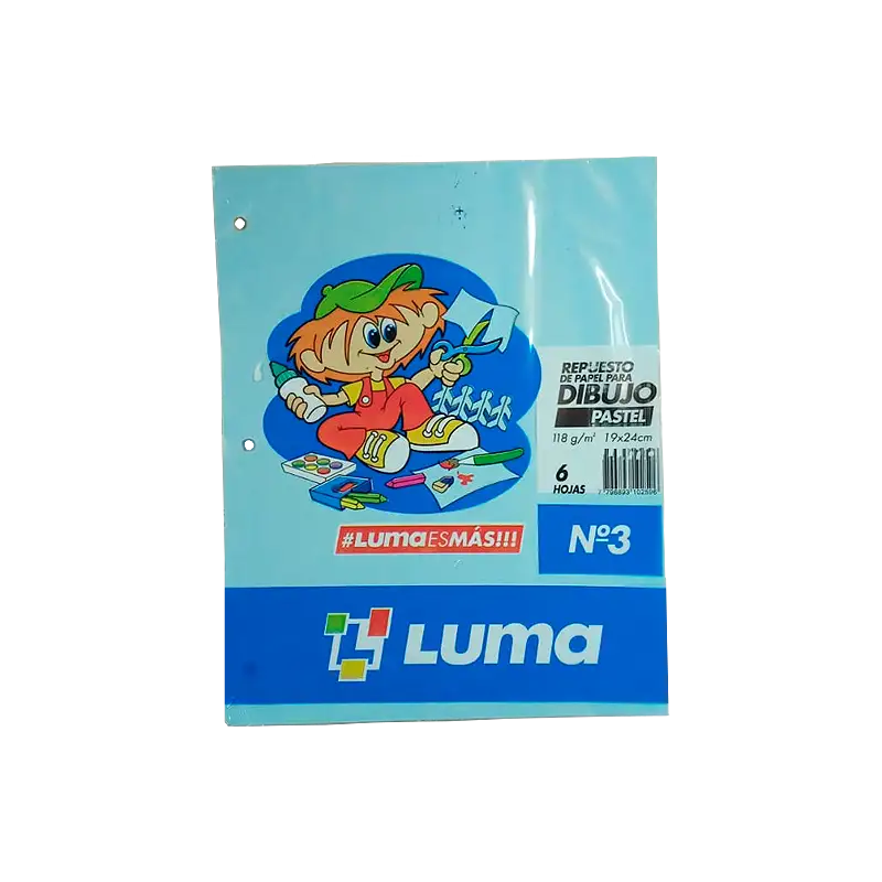 REPUESTO DIBUJO N3 PASTEL 6HJS LUMA