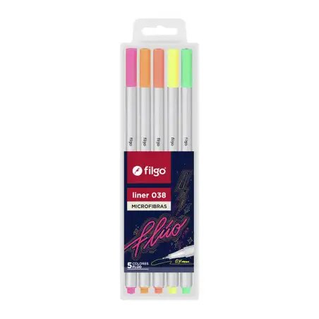 MICROFIBRA LINER 038 0.4MM EST. FLUO X5 FILGO
