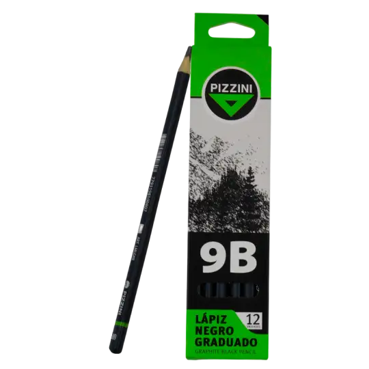 LAPIZ GRAFITO GRADUADO 9B X12
