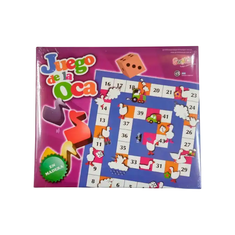 JUEGO DE LA OCA OCA ORIGINAL EN MADERA