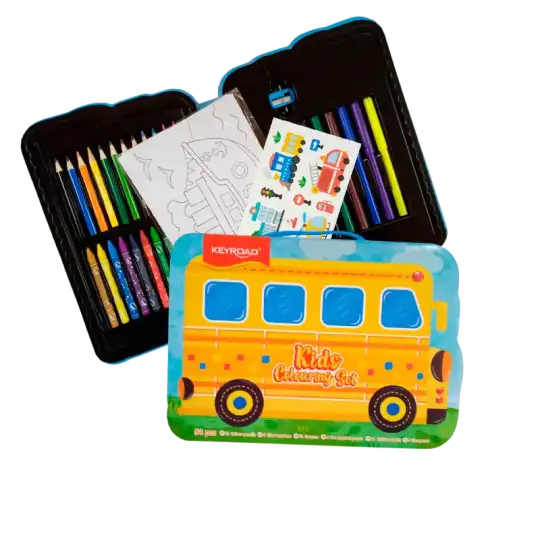 MALETIN SET PARA COLOREAR BUS