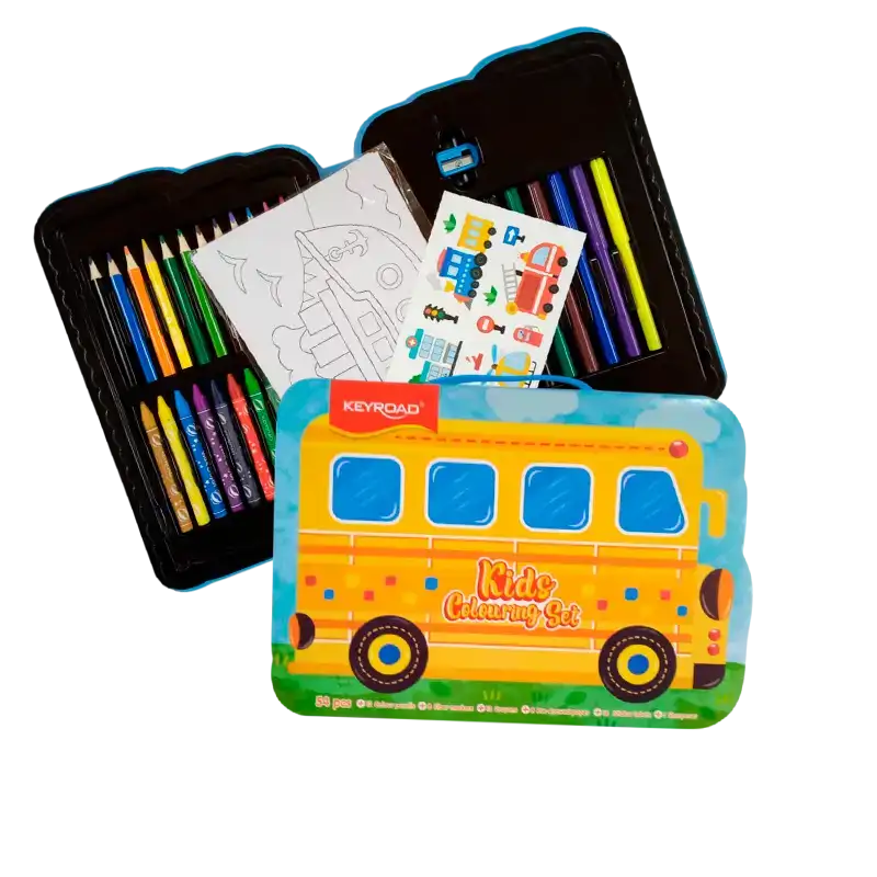 MALETIN SET PARA COLOREAR BUS