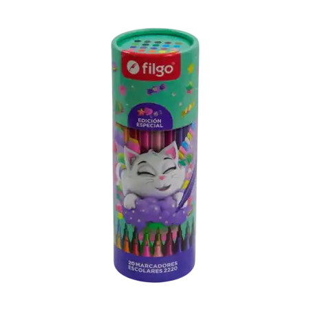 MARCADOR PINTO X20 TUBO GATITO FILGO