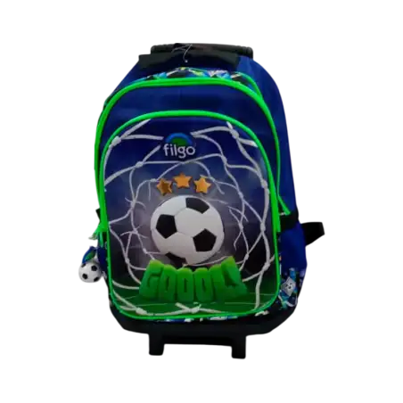 MOCHILA FILGO 3D 18 C/CARRO FUTBOL