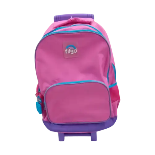 MOCHILA FILGO STARPAK PLAIN 18 C/CARRO FUCSIA